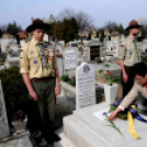 Koszorúzás a köztemetőben - Március 15.