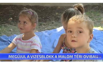 Megújul a vizesblokk a Malom téri oviban