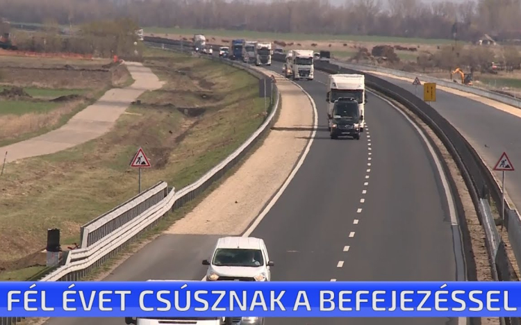 Fél évet csúszik az M4-es út egy szakaszának befejezése