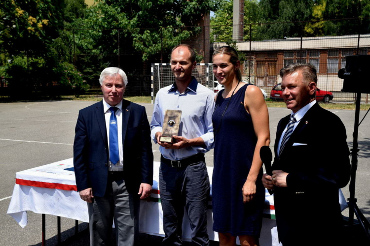 Kosárlabdacsarnok alapkőletétel 