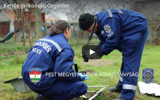 Videó a ceglédi kettős gyilkosság helyszíneléséről