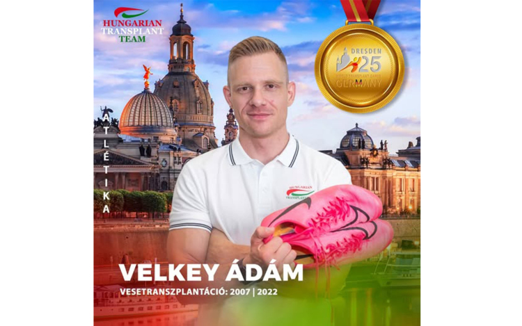 Velkey-Guth Ádám aranyérmet szerzett a Szervátültetettek Világjátékán