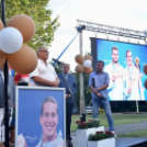 Vízilabda olimpikonok a főtéren