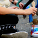 CIÖK kerékpártároló festés