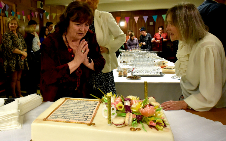 Soltészné Lédeczi Juditot köszöntötték