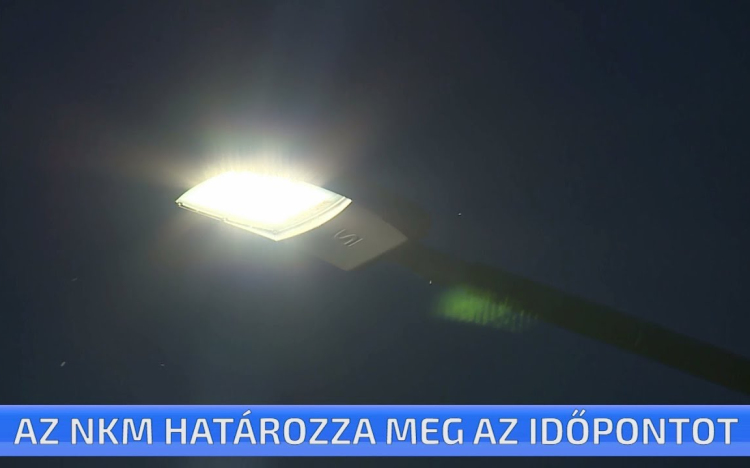 Az NKM határozza meg a közvilágítás lámpáinak be és kikapcsolási időpontjait