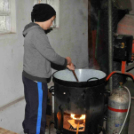 Csemői hagyományos hurkatöltő verseny