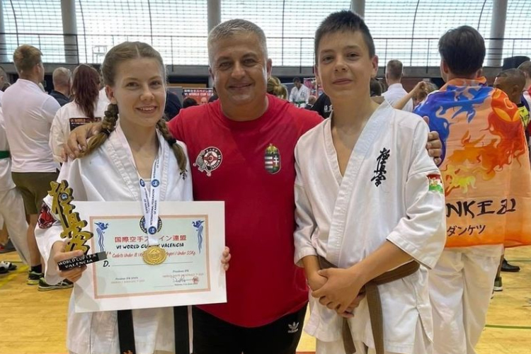 Ceglédi karate siker Valenciában