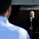 Gyászistentisztelet a temetőben