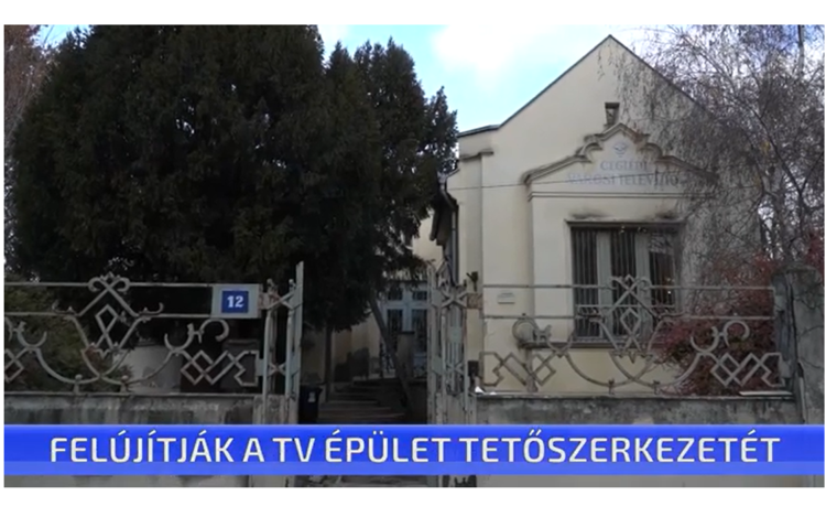 Felújítják a TV épület tetőszerkezetét