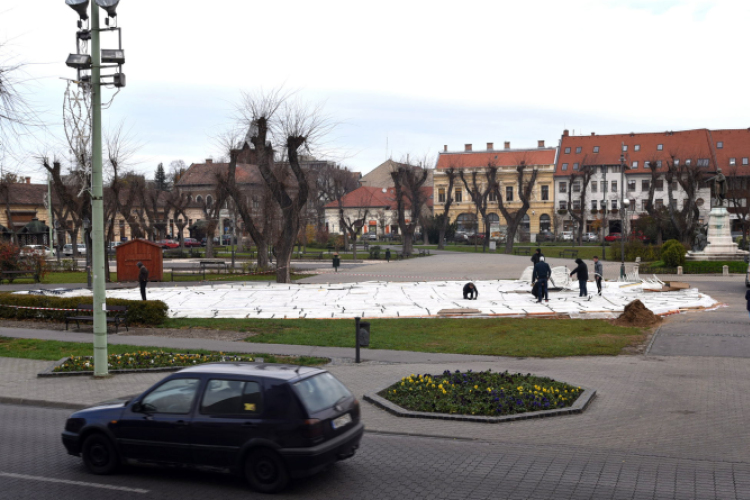 Karácsonyi készülődés a Szabadság téren