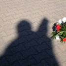 Juló néni csokra a Kossuth szobornál