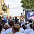 Vízilabda olimpikonok a főtéren