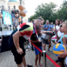 Vízilabda olimpikonok a főtéren