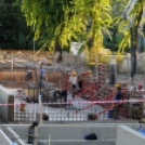 Városi Strandfürdő – Már burkolnak