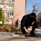 Cegléd első festett QR-kódja