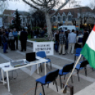 Tüntetés a ceglédi Kossuth téren