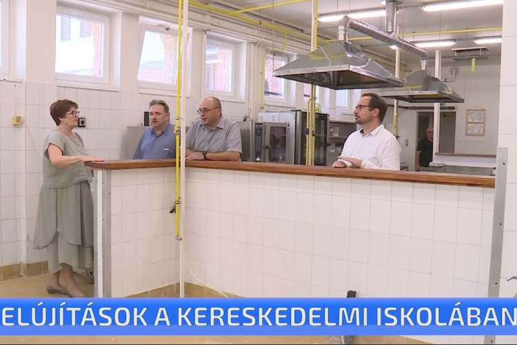 Felújítások a Unghváry László Kereskedelmi és Vendéglátóipari Szakgimnázium és Szakközépiskolában