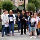 Éneklés a TV torony kilencedik emeletének teraszáról