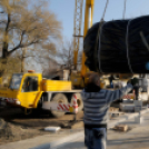 Városi Strandfürdő - Megérkezett a sátortető