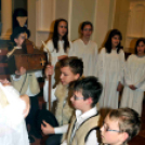 Betlehemezés a Városháza aulájában