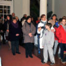 Betlehemezés a Városháza aulájában