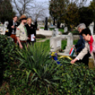 Koszorúzás a köztemetőben - Március 15.