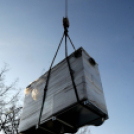 Városi Strandfürdő - Megérkezett a sátortető