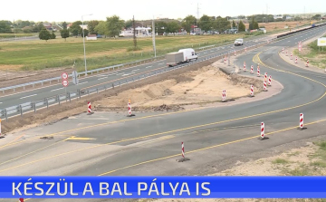 Átterelték a forgalmat, új szakaszához érkezett az M4 gyorsforgalmi út kiépítése