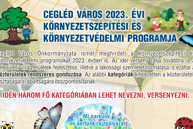 CEGLÉD VÁROS 2023. ÉVI KÖRNYEZETSZÉPÍTÉSI ÉS KÖRNYEZETVÉDELMI PROGRAMJA