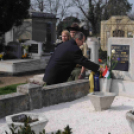 Koszorúzás a köztemetőben - Március 15.