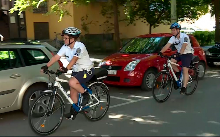 Ismét kerékpáros rendőrök a városban