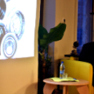 Módos Gábor fotóművész a Tékafé-ban