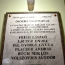 Táblaavató a gimnáziumban