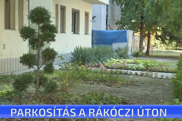 Parkosítás a Rákóczi úton