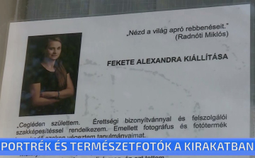 Portrék és természetfotók a kirakatban