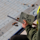 Városi Strandfürdő - járólapok építése