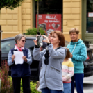Éneklés a TV torony kilencedik emeletének teraszáról