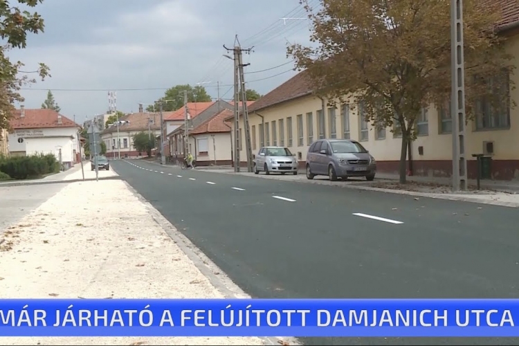 Már járható a felújított Damjanich utca