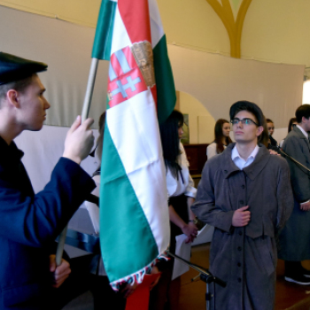 Forradalmi emléknap a gimnáziumban