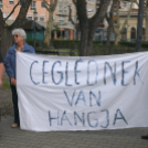 Tüntetés Cegléden