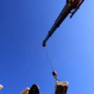 Városi Strandfürdő - járólapok építése