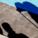 Városi Strandfürdő - Labda a medencében