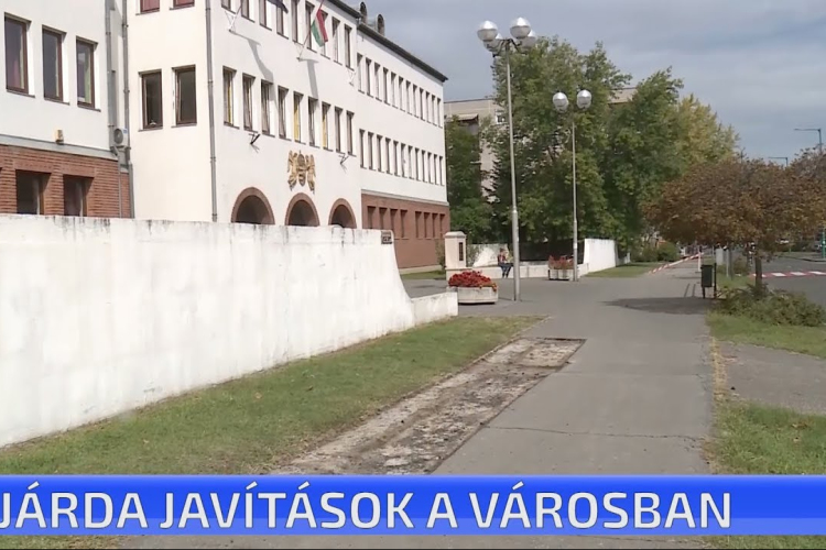 Folytatódnak a városban a járdafelújítások, javítások