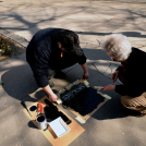 Cegléd első festett QR-kódja