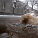 Csőtörés a Múzeum utcában