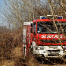 Száraz növényzet égett