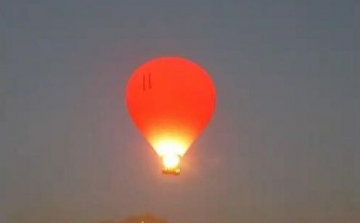 Megrázó videó a lezuhanó hőlégballonról