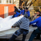 Városi Strandfürdő - Megérkezett a sátortető