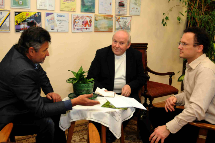 Lengyel küldöttség a gimnáziumban